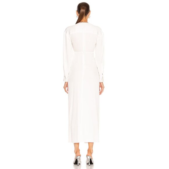 Christopher Esber Ruched Tie Front Dress Ivory - Picture 3 of 3